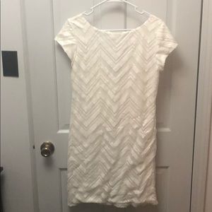 WHBM White sequin dress